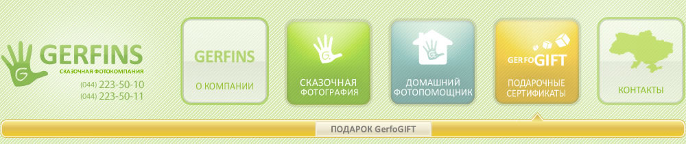 меню раздела история компании | gerfins.ua